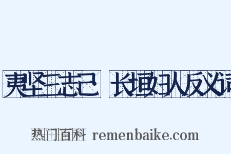 夷坚三志己·长垣妇人反义词是什么意思的图片